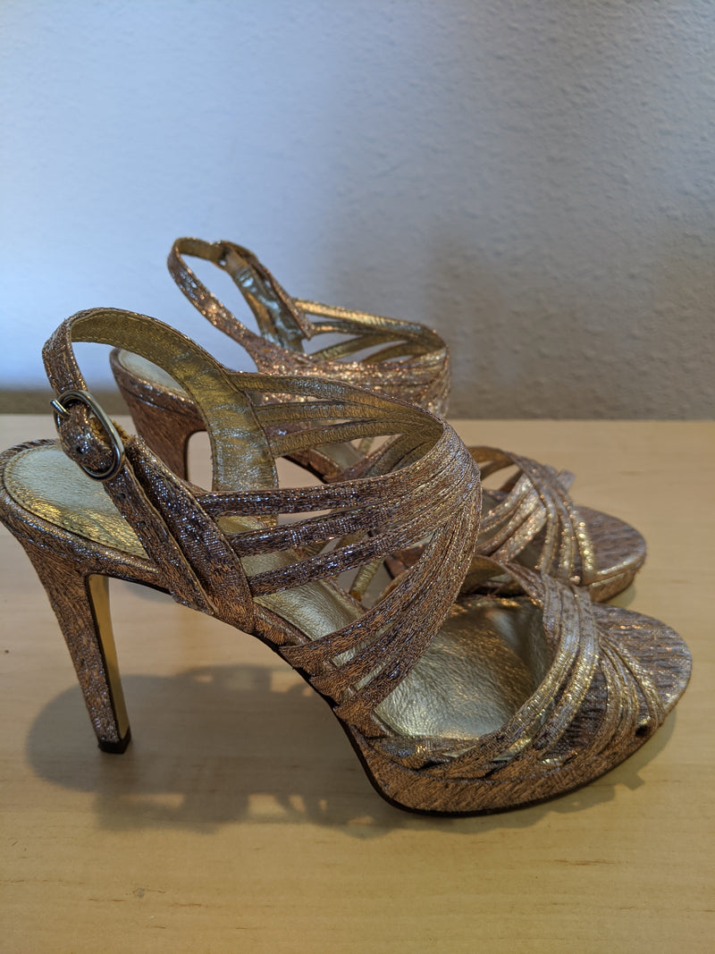 Adrianna Papell - Size 6.5 - Gold