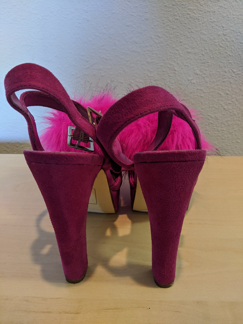Brash | Shoes | Red Velvet Platform Heels | Poshmark